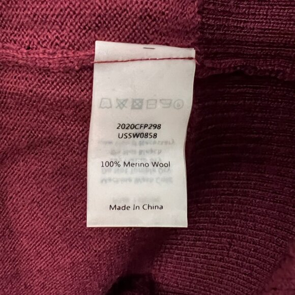 Universal Standard Maroon Cardigan Sweater Vanity Sz XL US 26-28 3X 4X - Picture 3 of 5